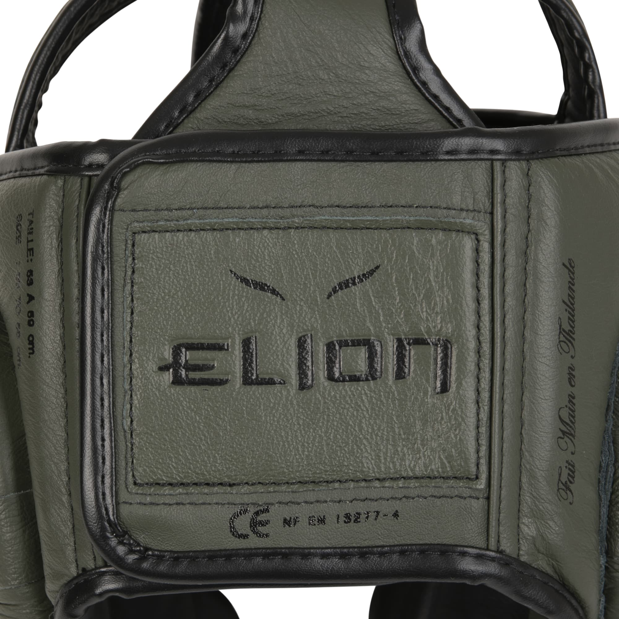 Casque de boxe ELION Paris Cuir Kaki - Image 5