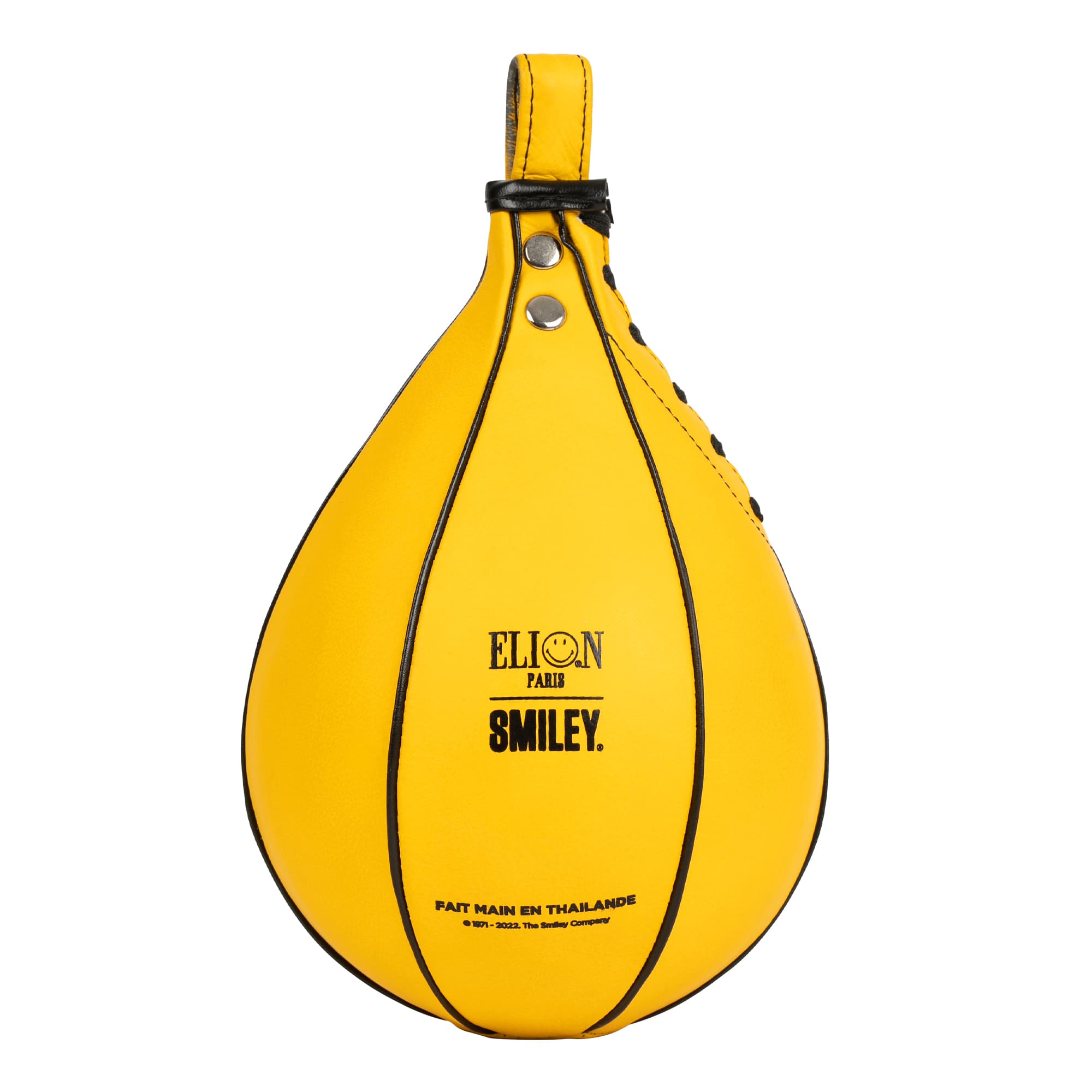 Poire de vitesse ELION Paris X SMILEY® 50th Anniversary Edition Limitée Cuir Jaune - Image 2