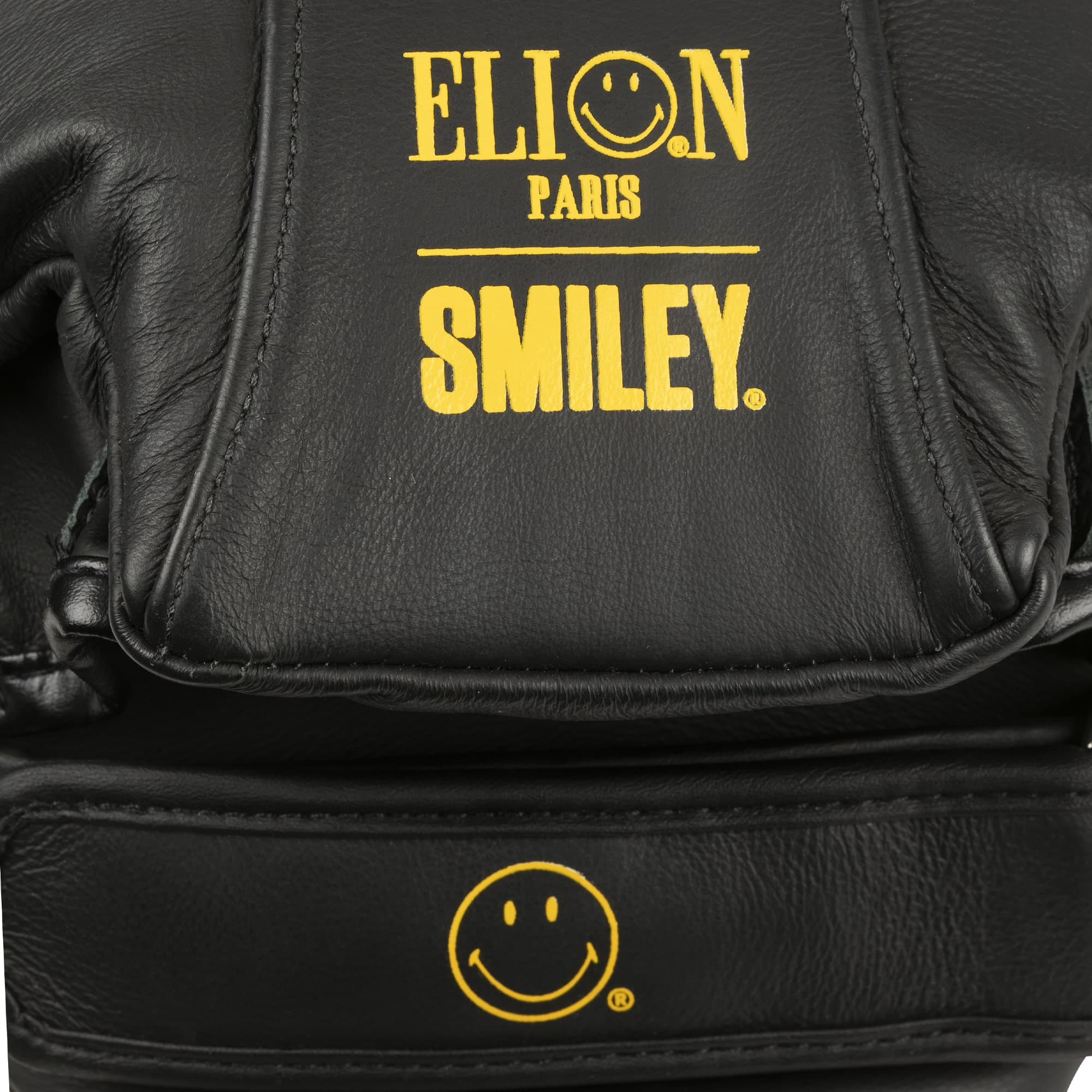 Paire de patte d'ours ELION Paris X SMILEY® 50th Anniversary Edition Limitée Cuir Noir - Image 3