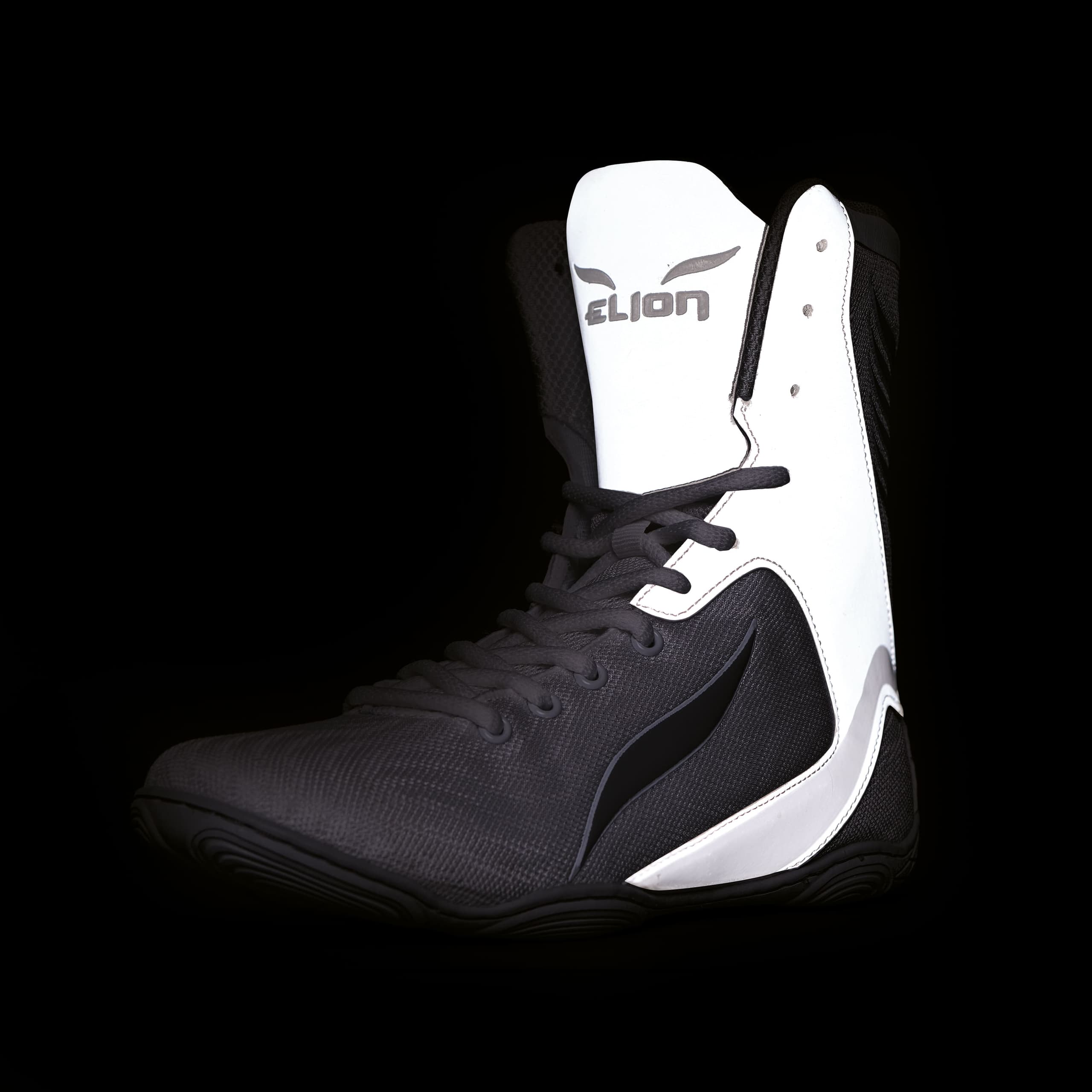 Chaussures de Boxe ELION Rapide Blanc/Gris Réfléchissantes - Image 7