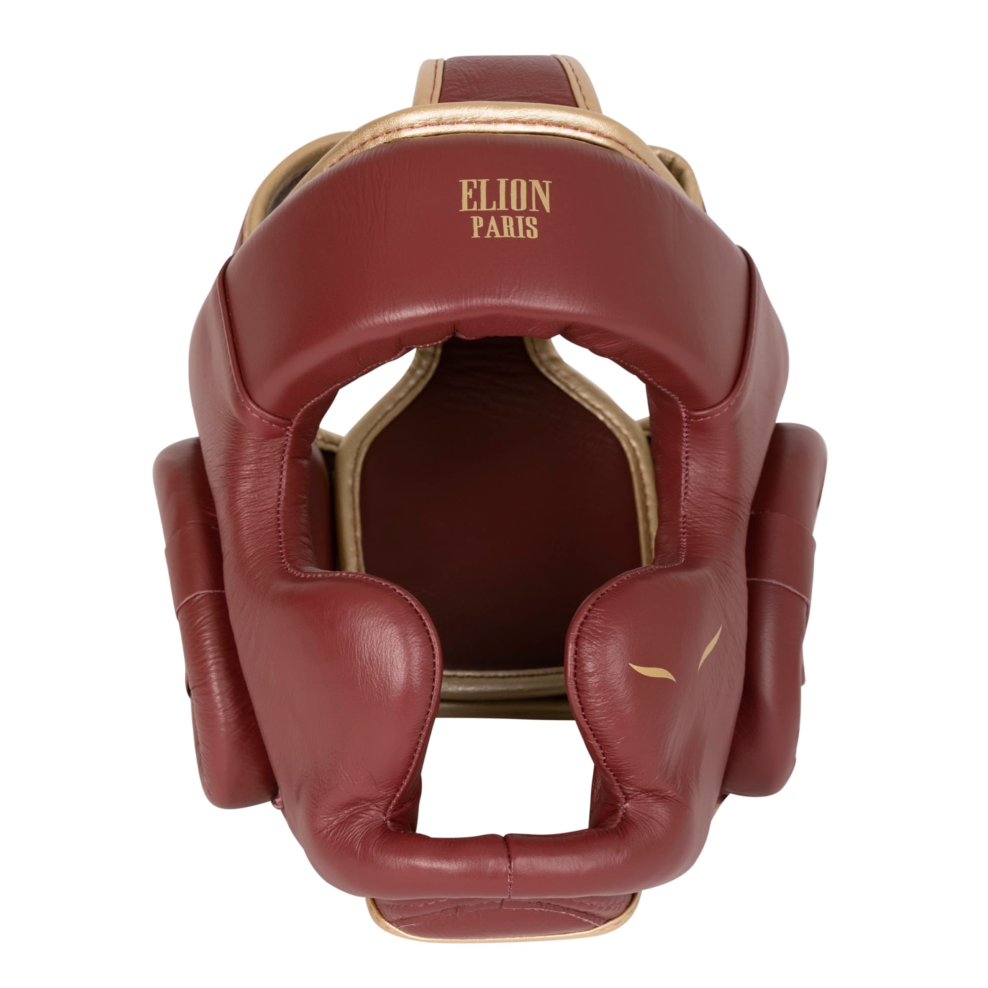 Casque de boxe ELION Paris Cuir Bordeaux Vintage - Image 2