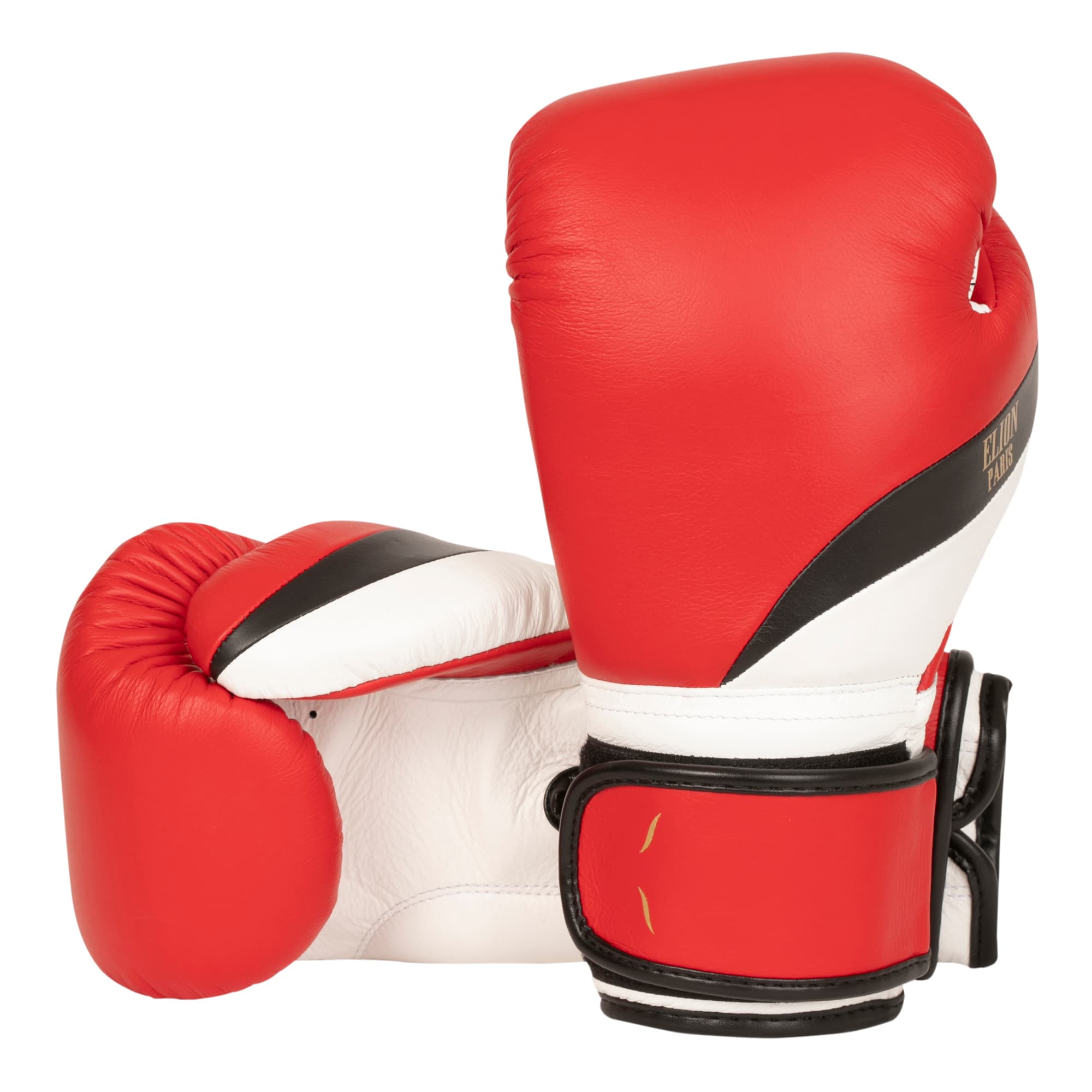 L'Elégant de boxe ELION Paris Velcro - Rouge Mat/Noir/Blanc Mat - Image 2
