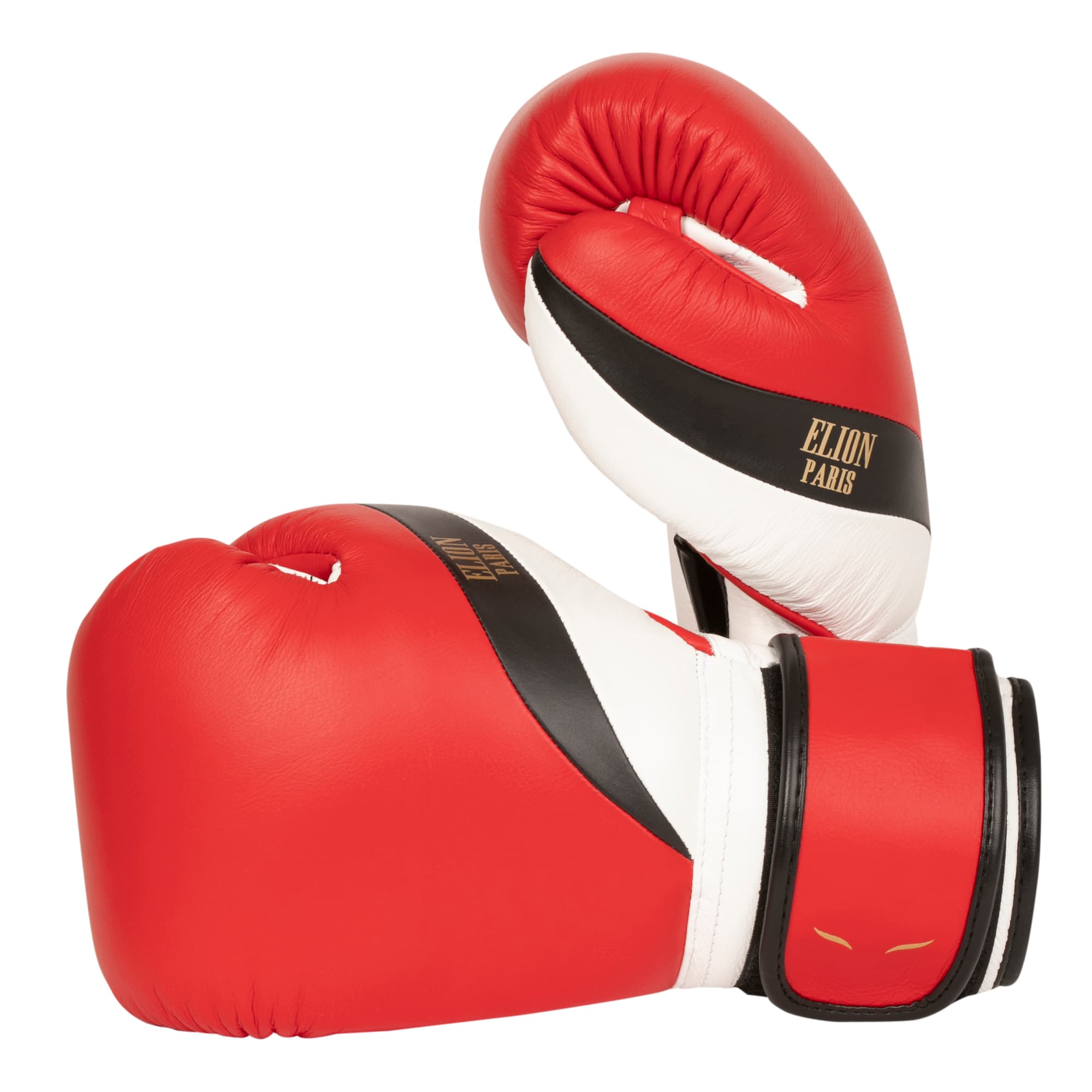 L'Elégant de boxe ELION Paris Velcro - Rouge Mat/Noir/Blanc Mat - Image 3