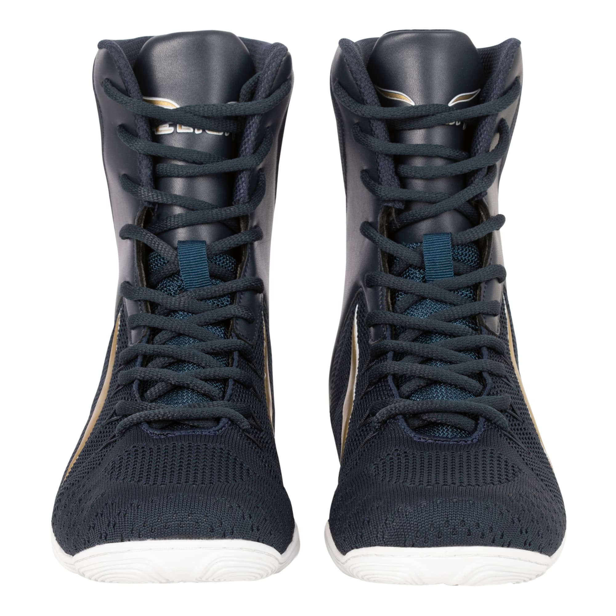 Chaussures de Boxe ELION Rapide Bleu/Or - Image 5