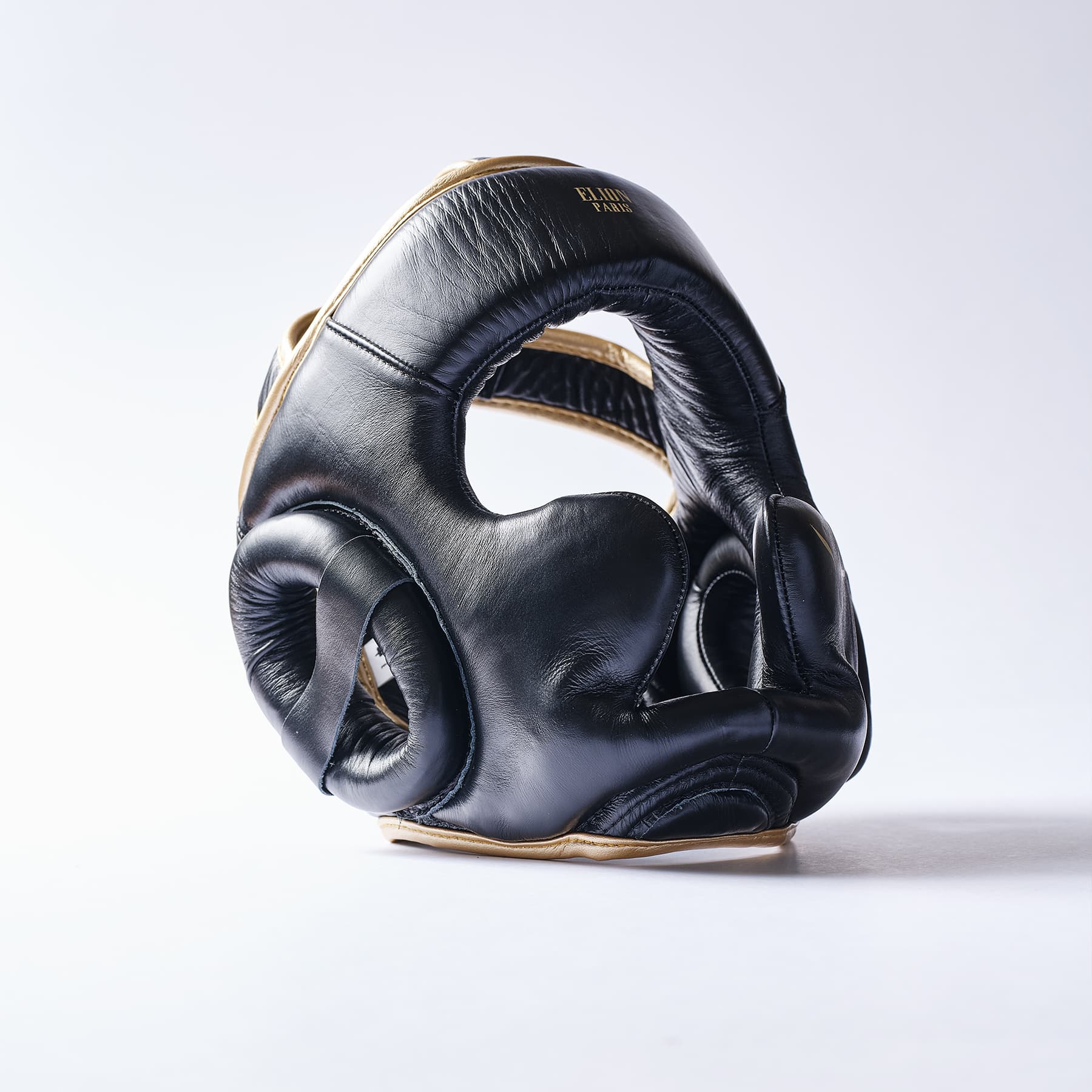 Casque de boxe ELION Paris Cuir Noir/Or