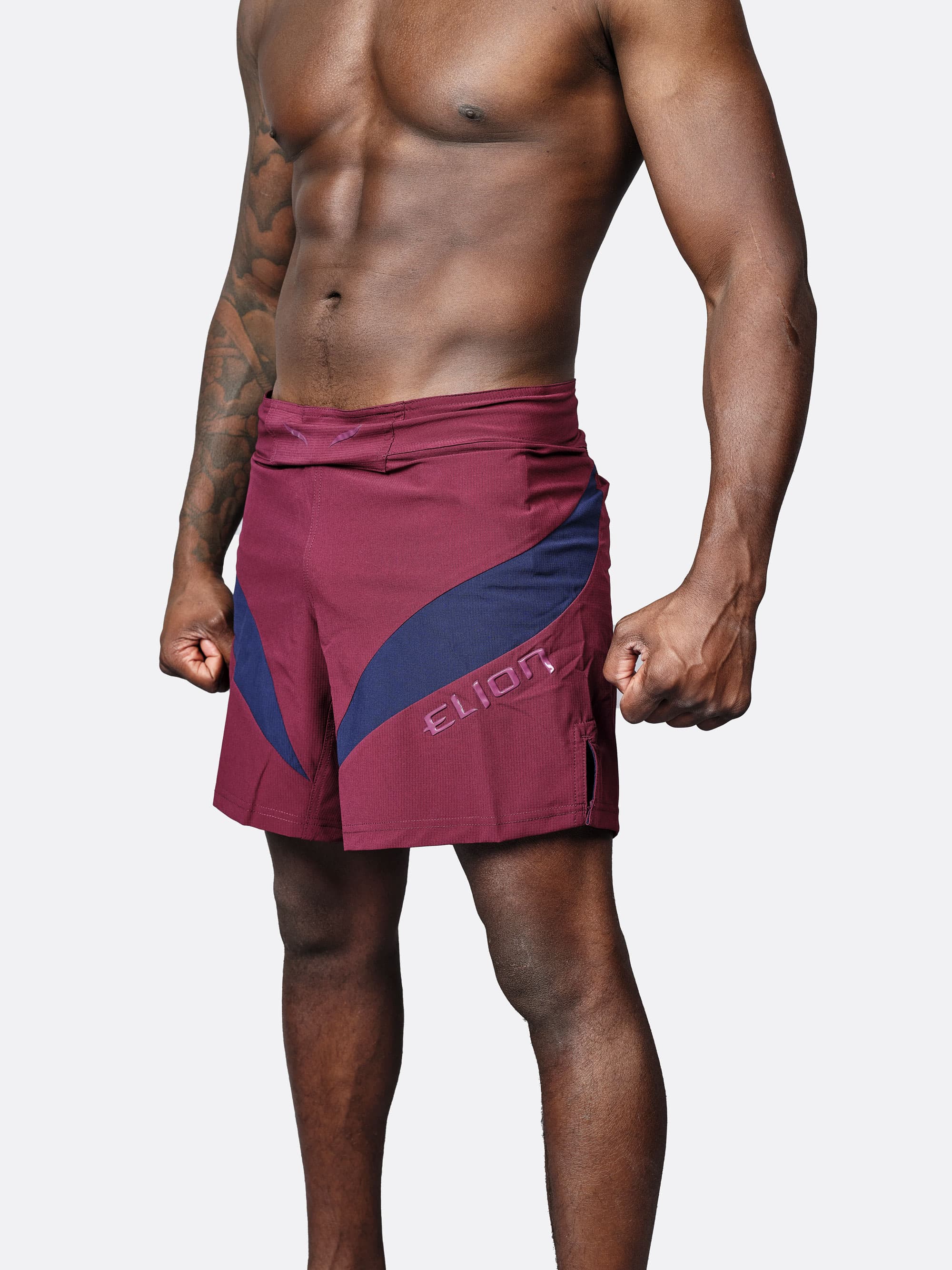 Short MMA SEYANT ELION - Bordeaux/Navy - Image 3