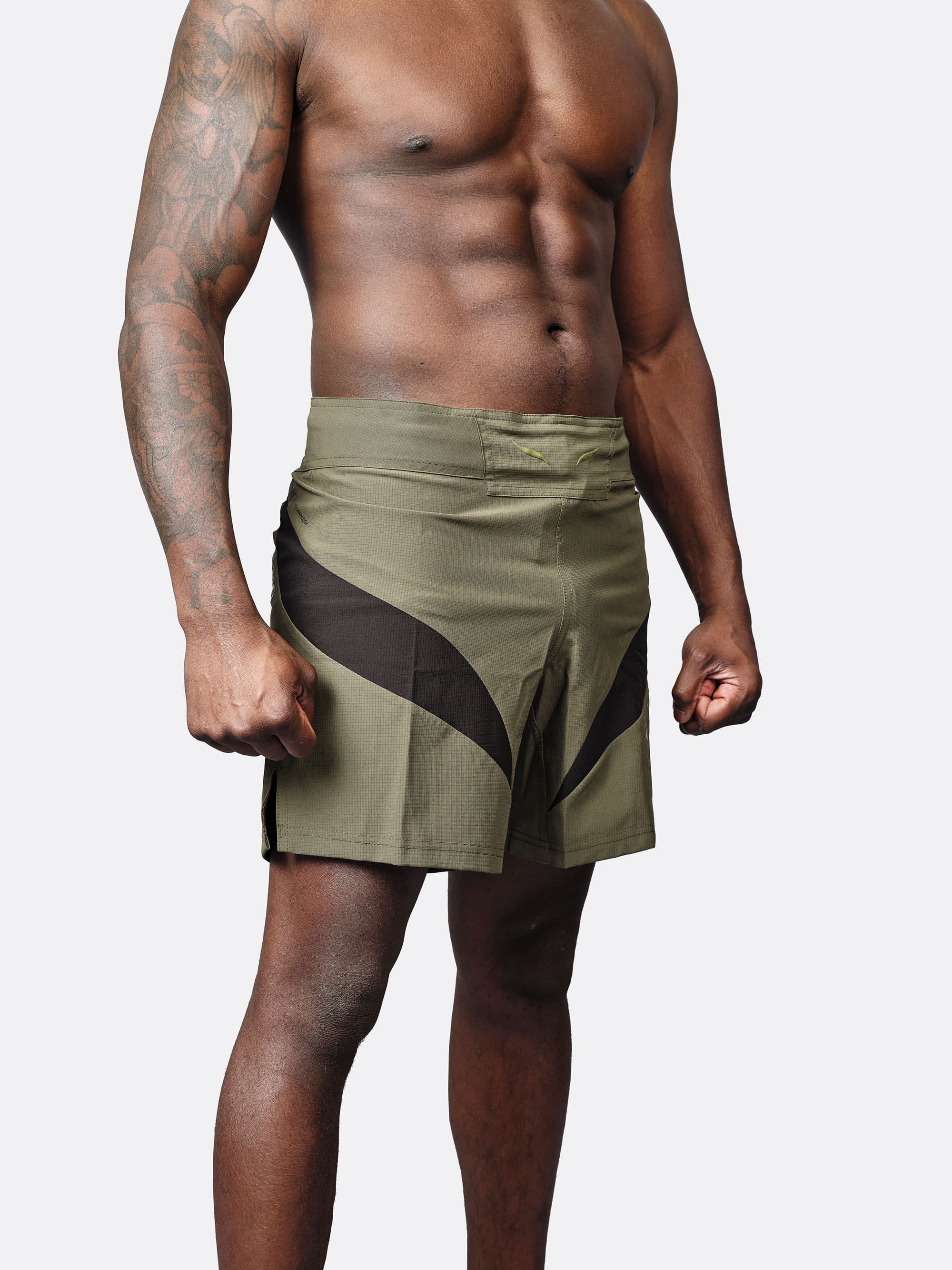 Short MMA SEYANT ELION - Kaki/Noir - Image 3