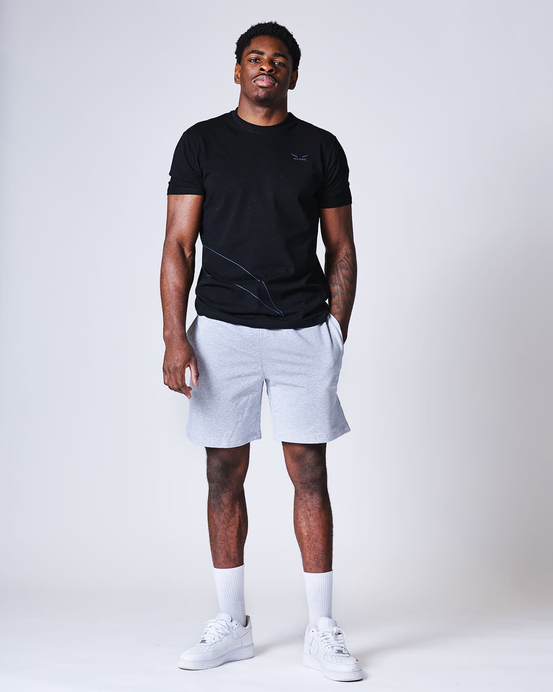 Short de Sport ELION Turenne Gris - Image 2