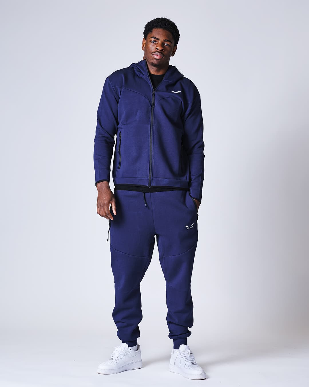 Sweatshirt à Capuche Zippé ELION Nazareth Bleu - Image 8