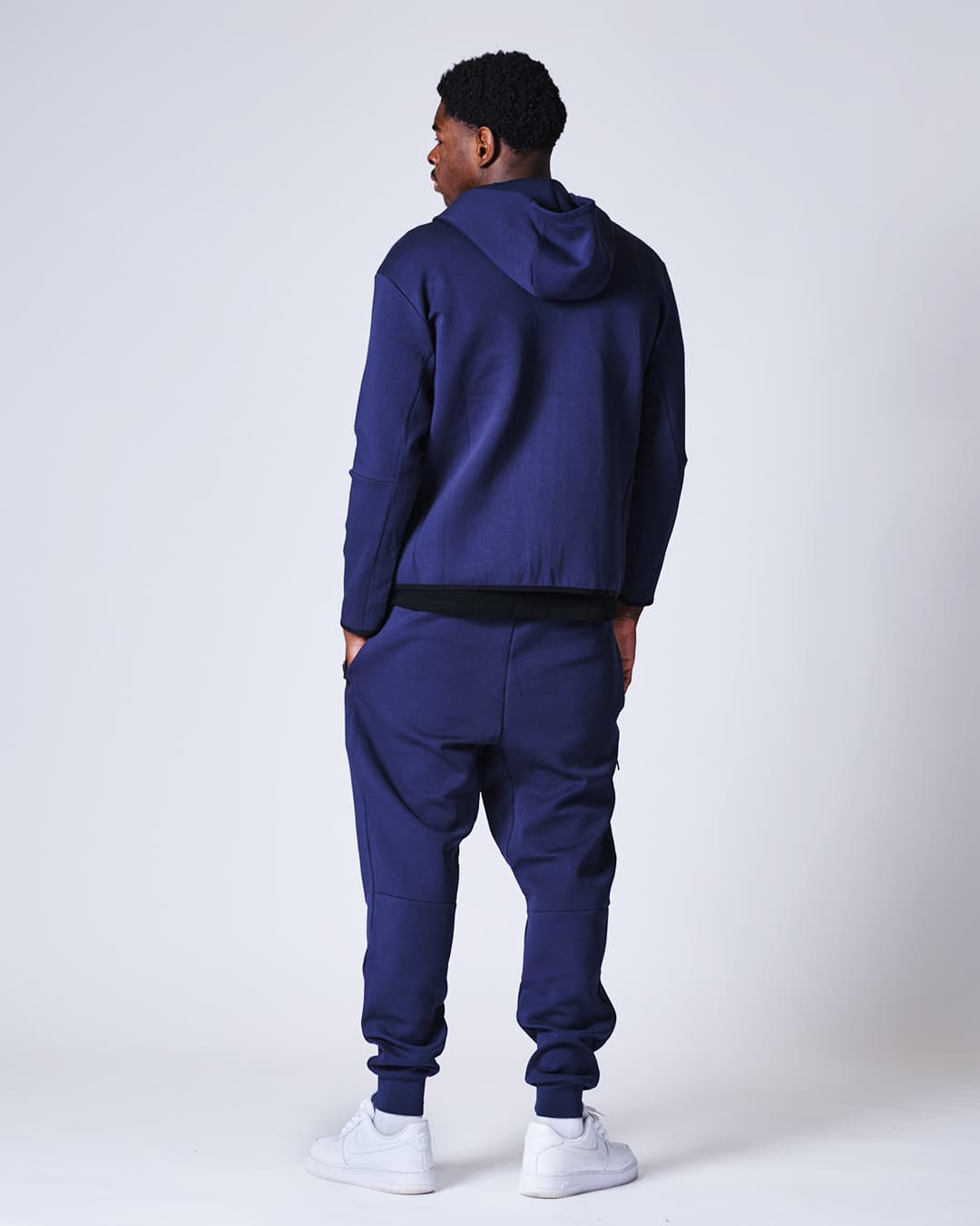 Sweatshirt à Capuche Zippé ELION Nazareth Bleu - Image 9