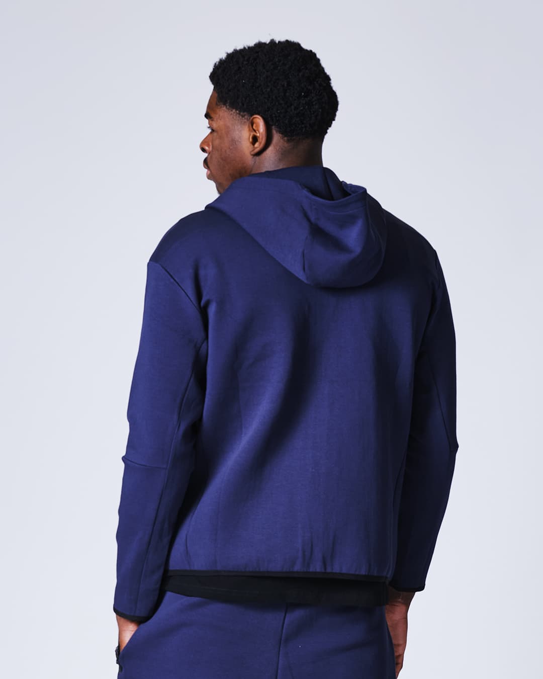 Sweatshirt à Capuche Zippé ELION Nazareth Bleu - Image 6