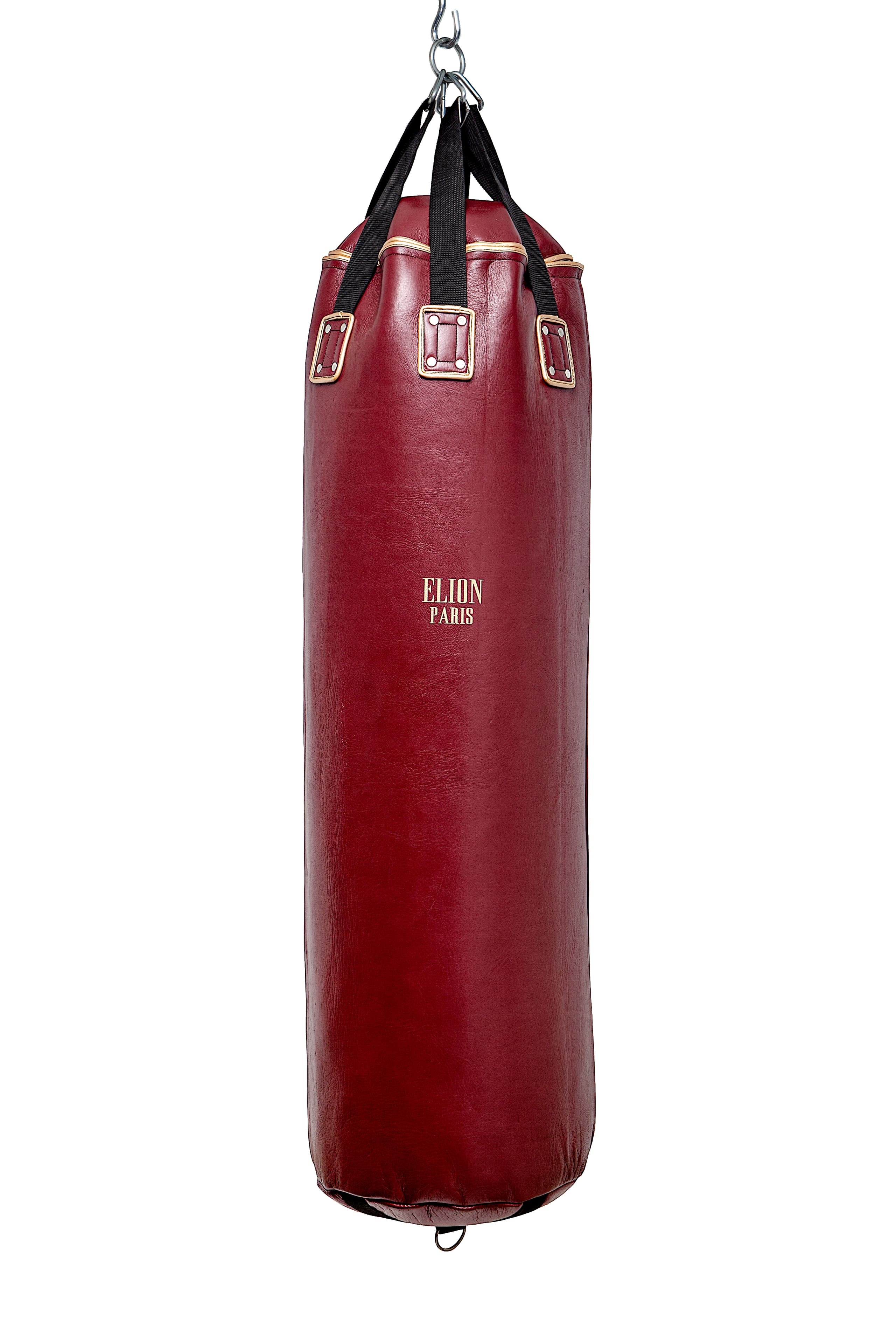 Sac de frappe ELION Cuir Collection Paris - 1m35 - 45kg - Bordeaux - Image 3