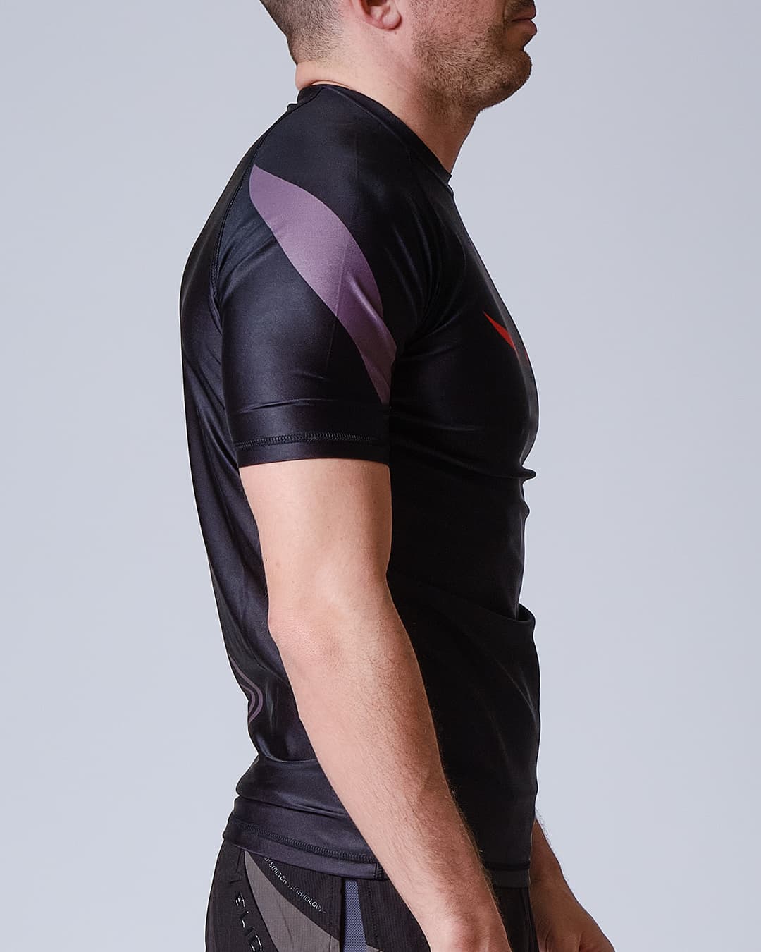 Rashguard ELION JJB SQUALE - Noir/Gris - Manches Courtes - Image 3