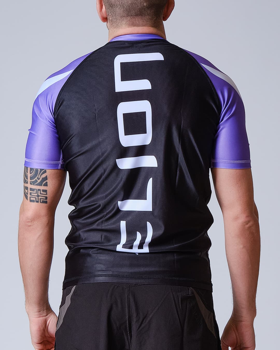 Rashguard ELION JJB SQUALE - Violet - Manches Courtes - Image 4