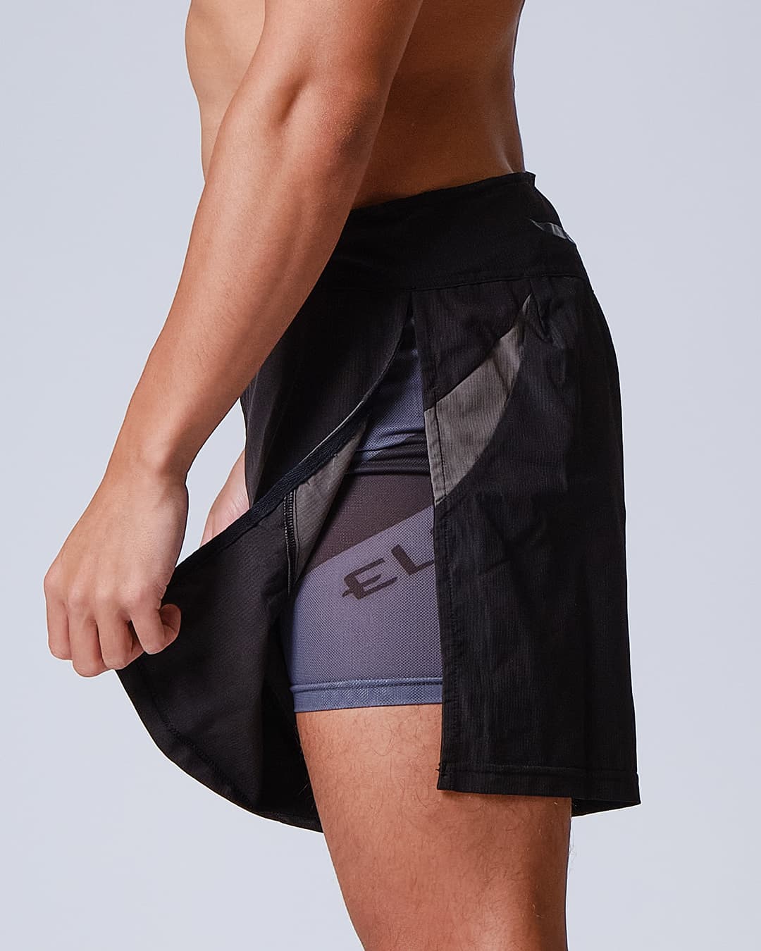 Short MMA SEYANT GLADIATOR ELION - Noir/Gris - Image 5