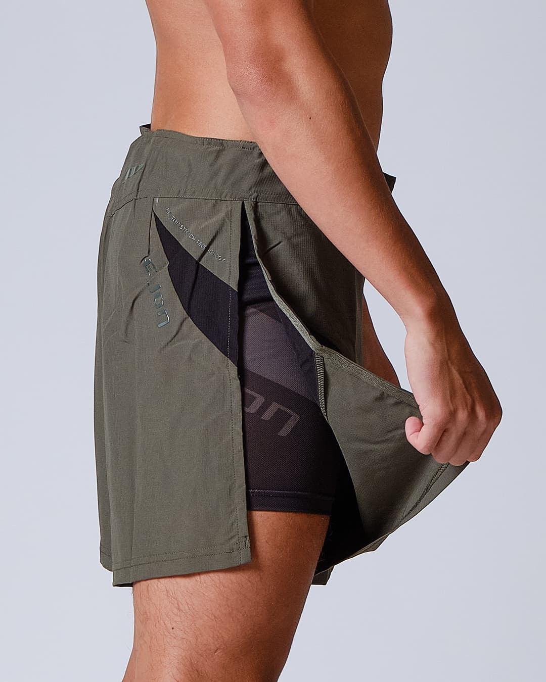 Short MMA SEYANT GLADIATOR ELION - Kaki/Noir - Image 6
