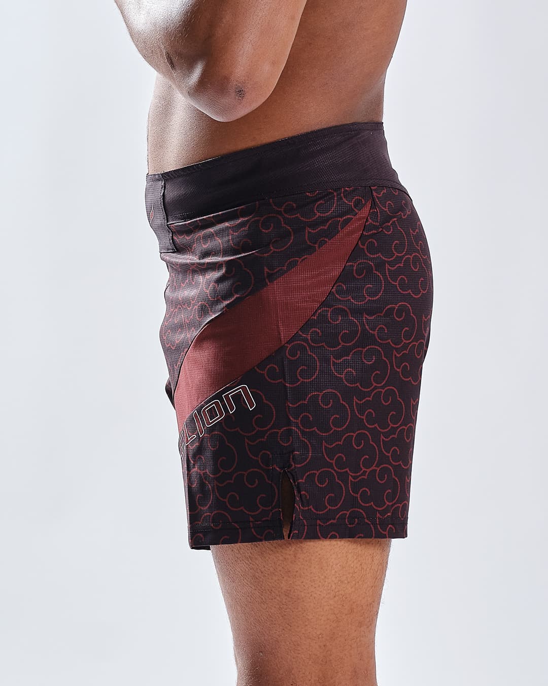 Short MMA SEYANT NARUTO X ELION AKATSUKI Noir/Bordeaux - Image 2