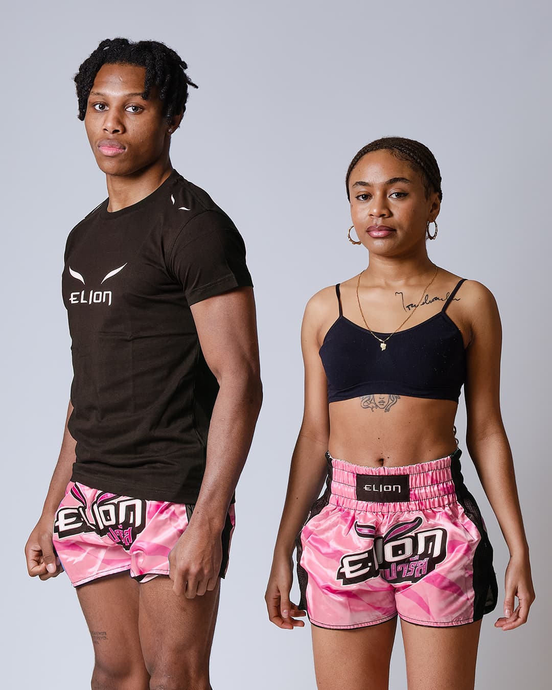 Short de Boxe Thaï ELION Raja - Rose - Image 5