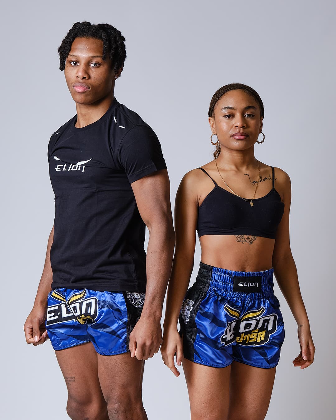 Short de Boxe Thaï ELION Raja - Navy - Image 9