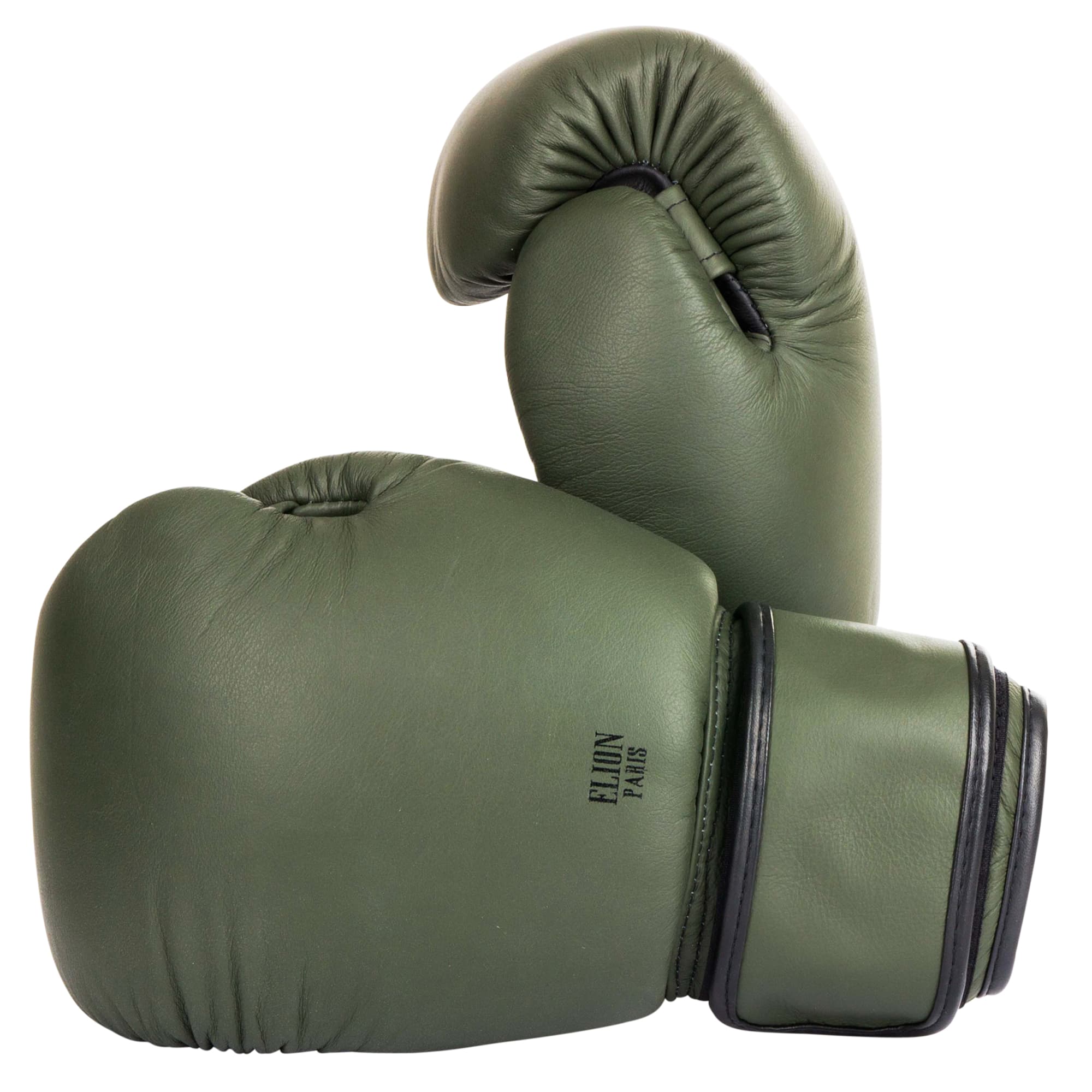 Gants de boxe ELION Collection Paris - Kaki Mat/Noir Mat - Image 3