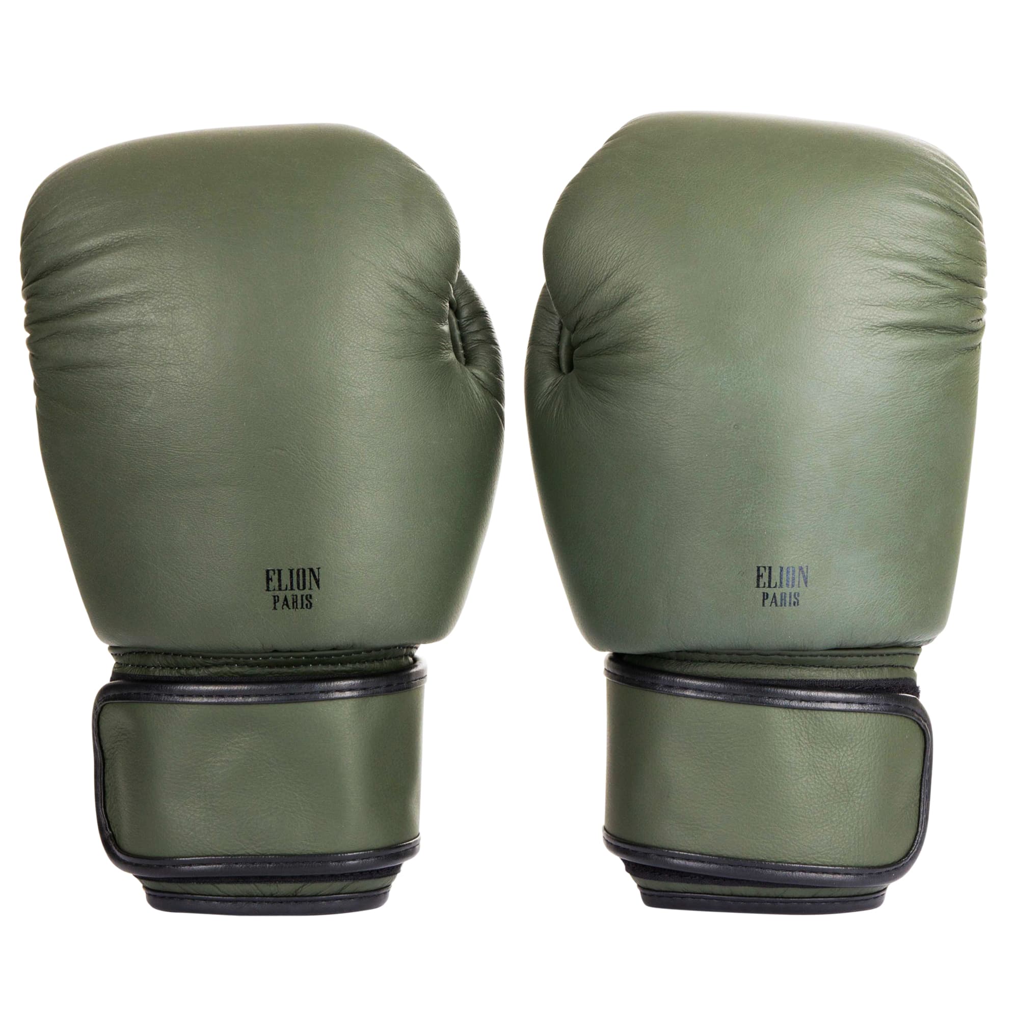 Gants de boxe ELION Collection Paris - Kaki Mat/Noir Mat - Image 4
